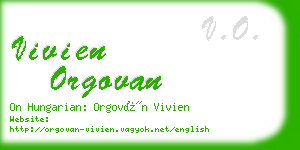 vivien orgovan business card